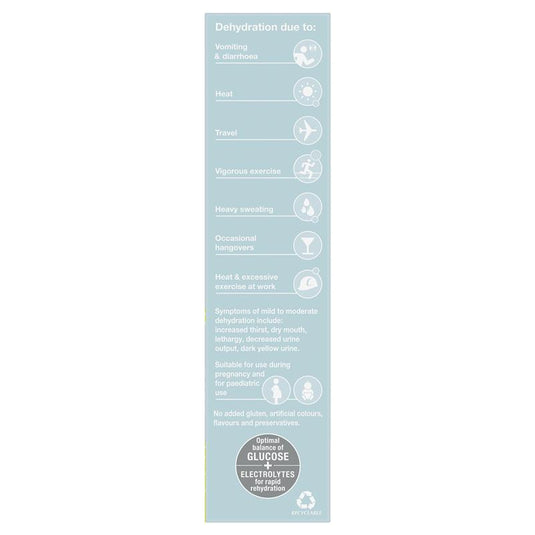 Hydralyte Electrolyte Effervescent Colour Free Lemonade 20 Tablets
