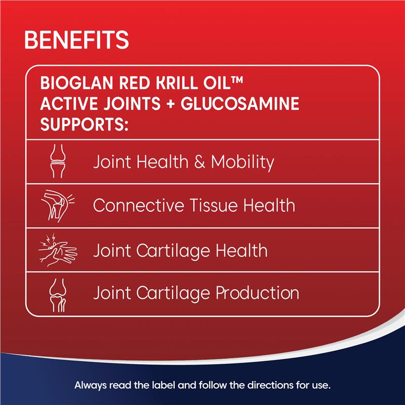 Load image into Gallery viewer, Bioglan Red Krill Oil Active Joints 60 Soft Capsules
