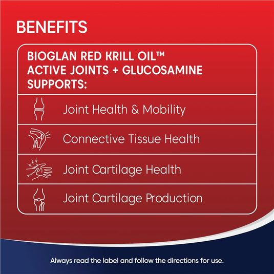 Bioglan Red Krill Oil Active Joints 60 Soft Capsules
