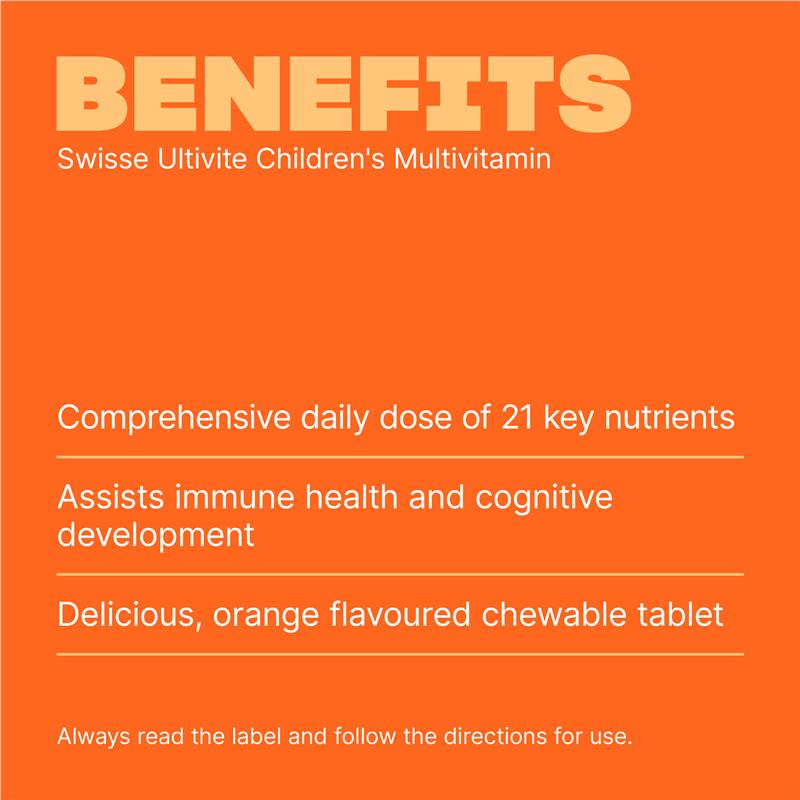 Load image into Gallery viewer, Swisse Children's Ultivite Multivitamin 120 Chewable Tablets
