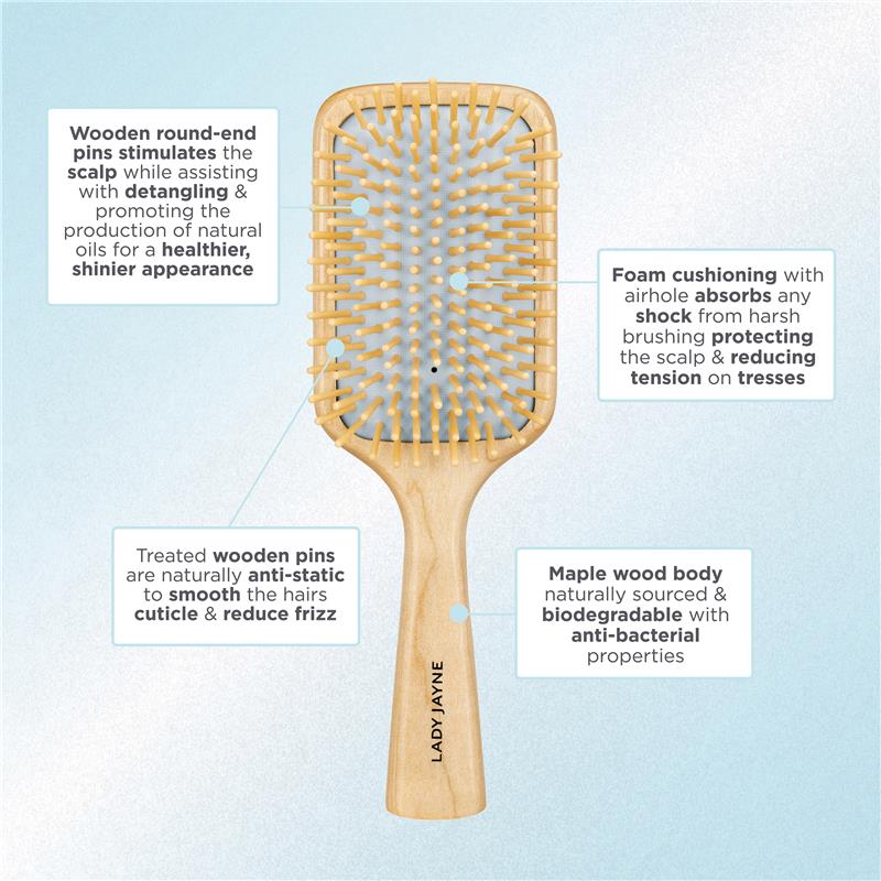 Load image into Gallery viewer, Lady Jayne Paddle Brush (Wooden Brush)
