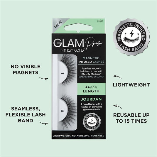 Glam By Manicare Pro Magnetic Infused Jourdan Lashes Length