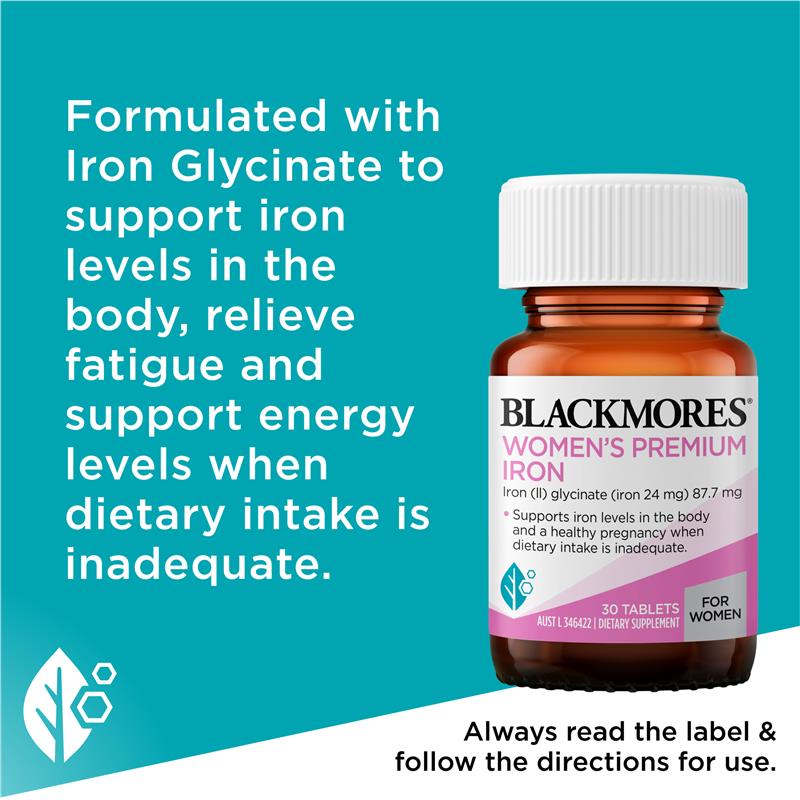 Load image into Gallery viewer, Blackmores Womens Premium Iron 30 Tablets
