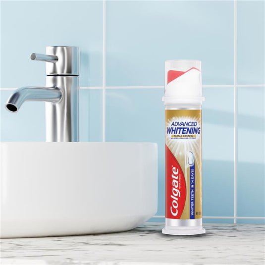 Colgate Toothpaste Whitening + Tartar Pump 130g