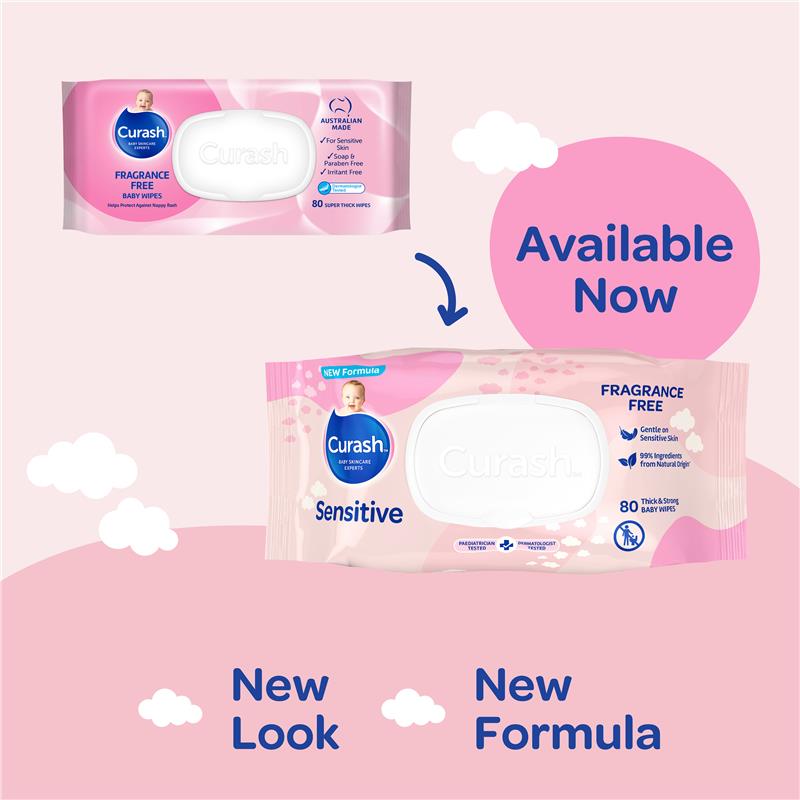 Load image into Gallery viewer, Curash Baby Sensitive Wipes 80 Pack
