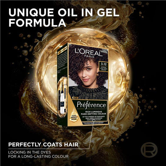 L'Oreal Paris Preference Toronto 3.12  Intense Cool Dark Brown