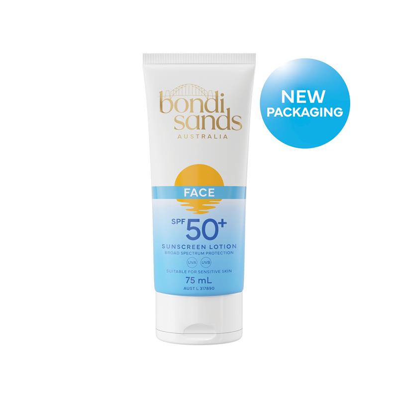 Load image into Gallery viewer, Bondi Sands Daily Moisturising Face SPF 50+ Sunscreen Lotion Fragrance Free 75ml
