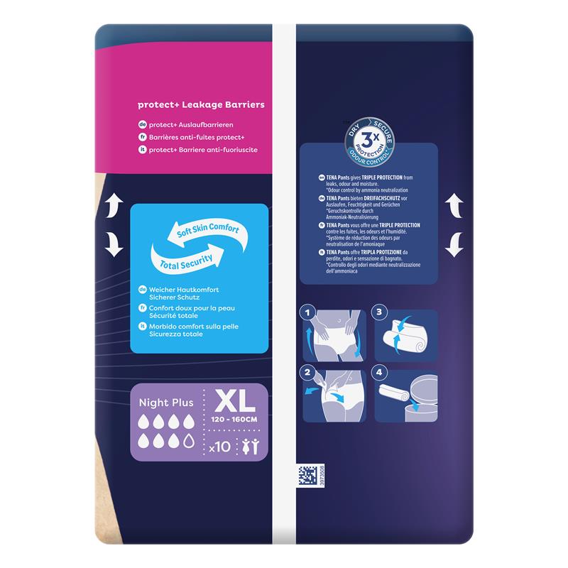 Load image into Gallery viewer, TENA Pants Night Plus Extra Large 10 Pack
