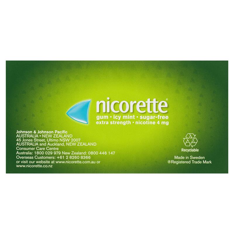 Load image into Gallery viewer, Nicorette Gum 4mg Icy Mint 75 Pieces
