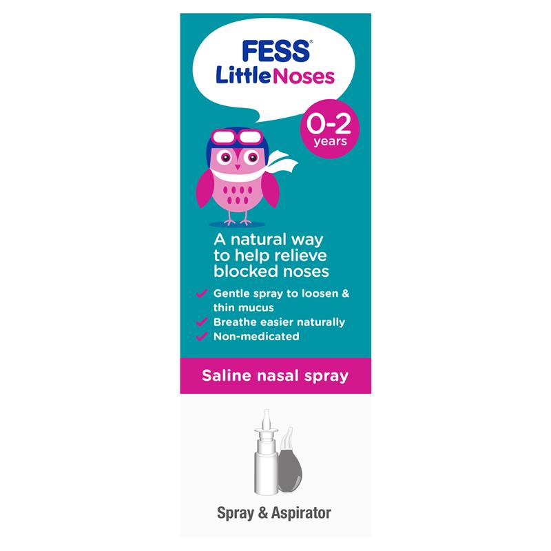 Load image into Gallery viewer, Fess Little Noses Saline Nose Spray + Aspirator 15ml
