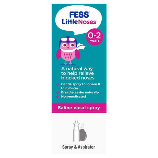 Fess Little Noses Saline Nose Spray + Aspirator 15ml