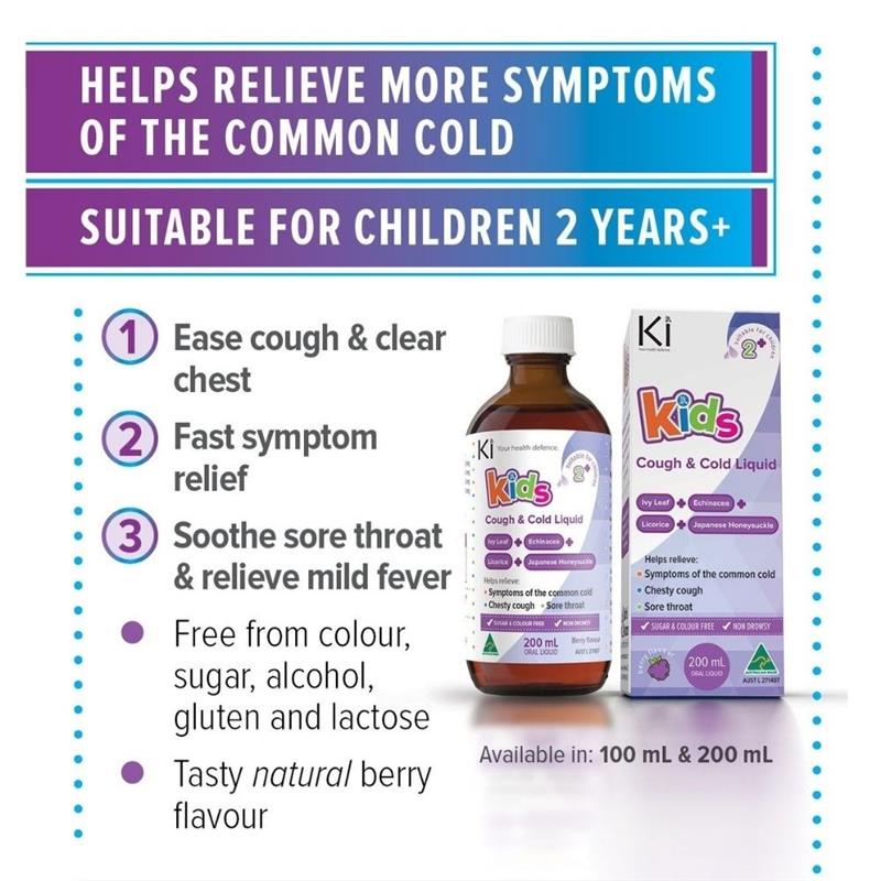 Load image into Gallery viewer, Ki Kids Cough &amp; Cold Liquid 200ml
