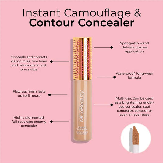MCoBeauty Instant Concealer Camouflage & Contour Ivory NEW