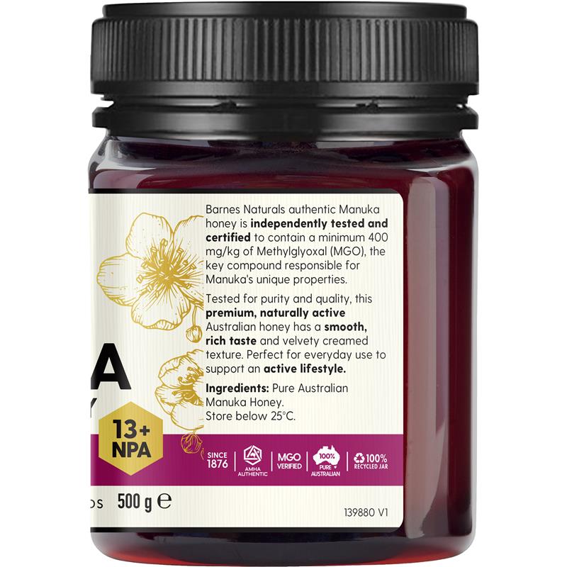 Load image into Gallery viewer, Barnes Naturals Australian Manuka Honey 500g MGO 400+
