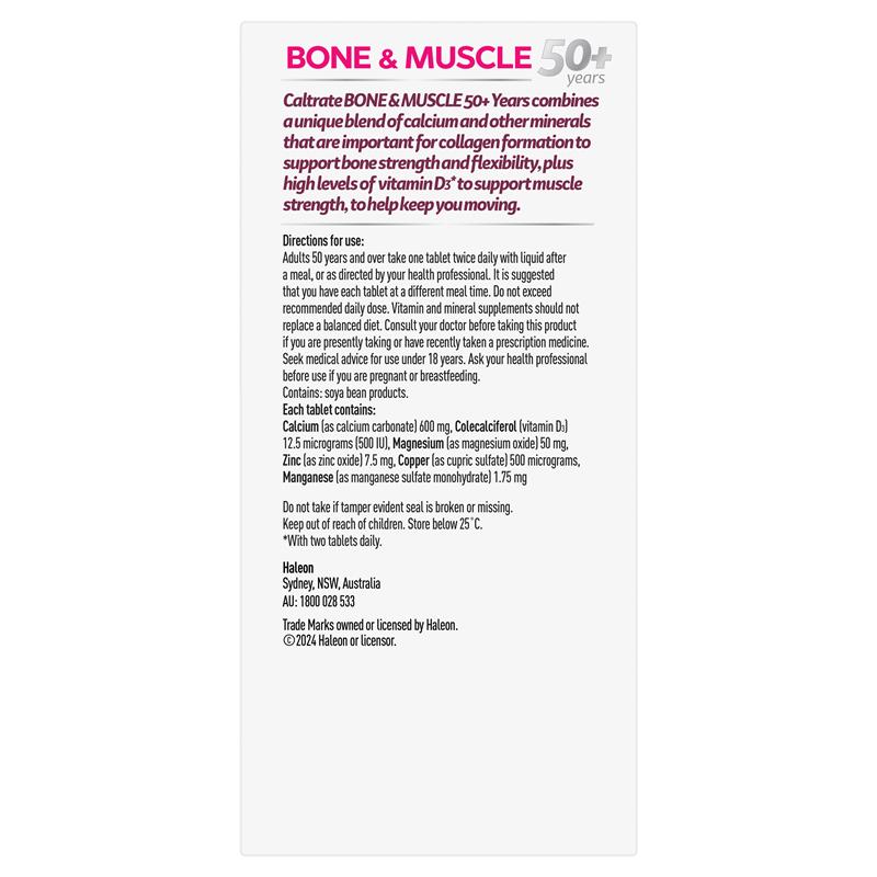 Load image into Gallery viewer, Caltrate Bone &amp; Muscle 50+ 60 Tablets
