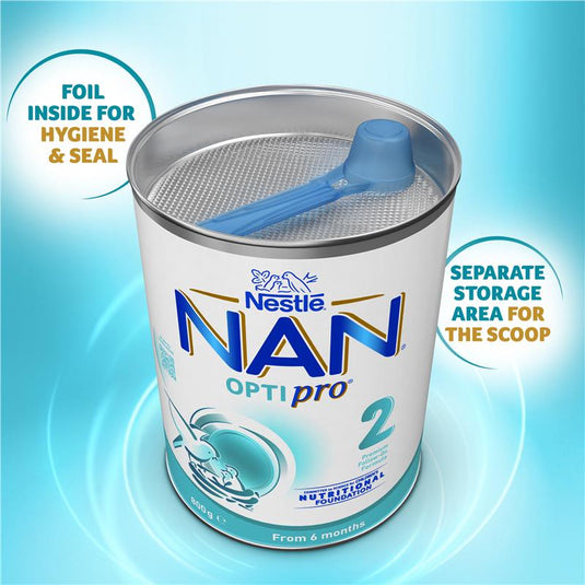 Nestle NAN OPTIPRO 2 Premium Baby Follow-on Formula Powder, From 6 to 12 Months – 800g
