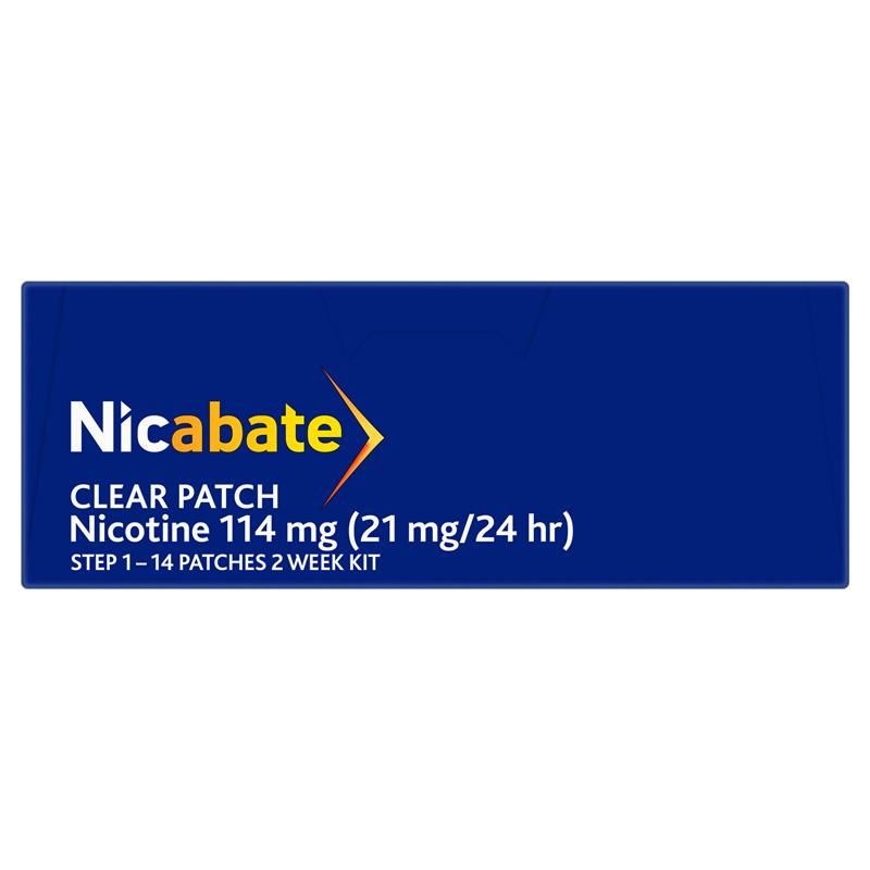 Load image into Gallery viewer, Nicabate Clear Patch Quit Smoking Step 1 21mg 14 Patches (Value Pack)
