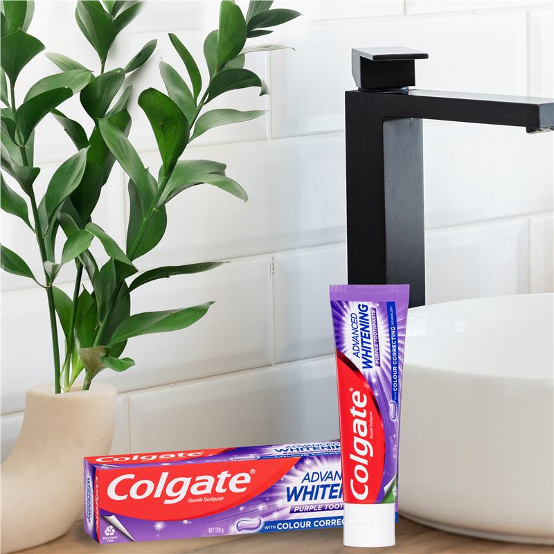 Load image into Gallery viewer, Colgate Toothpaste Advanced Whitening Purple 120g
