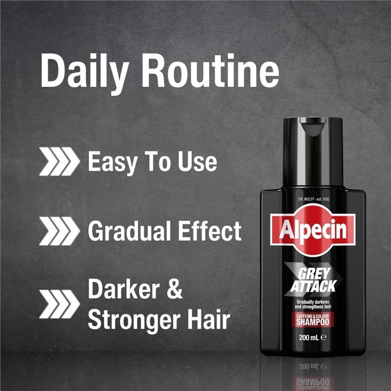 Load image into Gallery viewer, Alpecin Grey Attack Caffeine &amp; Colour Shampoo 200ml
