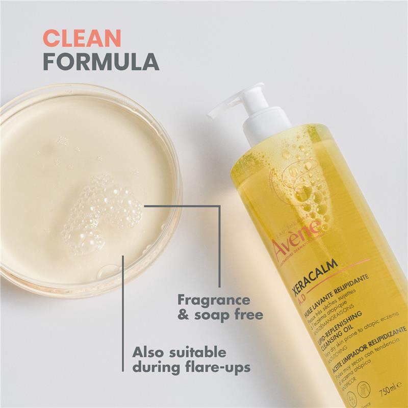 Load image into Gallery viewer, Avene Xeracalm A.D Lipid Replenishing Cleansing Oil 750ml
