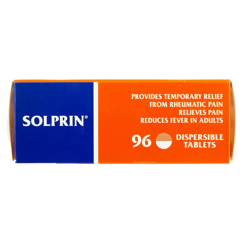 Load image into Gallery viewer, Solprin Pain and Fever Relief Dispersible Tablets 300mg Aspirin 96 Pack
