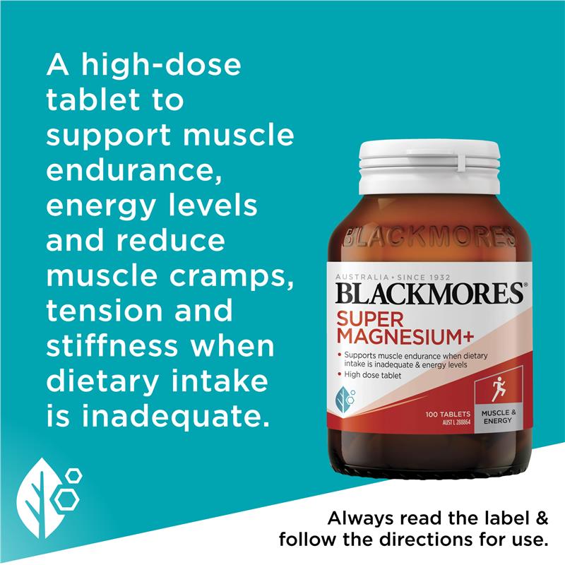 Load image into Gallery viewer, Blackmores Super Magnesium Plus 100 Tablets
