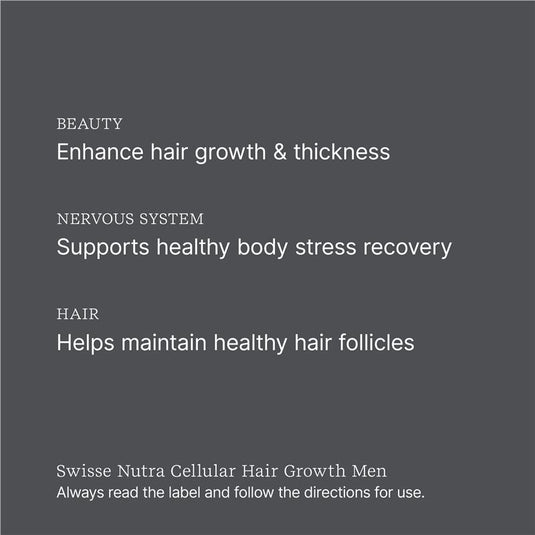 Swisse Nutra Cellular Hair Growth Mens 60 Tablets