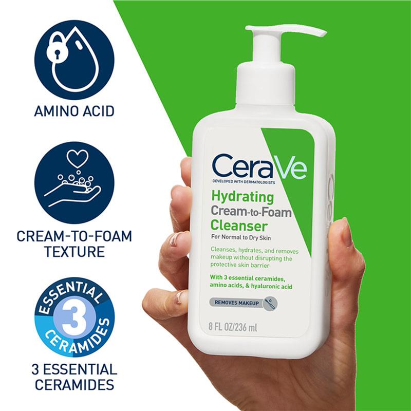 Load image into Gallery viewer, CeraVe Hydrating Cream To Foam Cleanser 236ml
