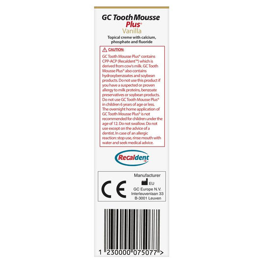 GC Tooth Mousse Plus Vanilla 40g