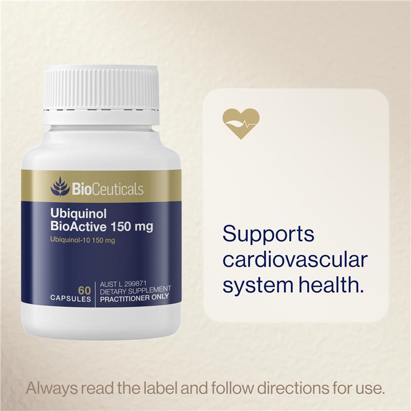 Load image into Gallery viewer, BioCeuticals Ubiquinol BioActive 150mg 60 Capsules
