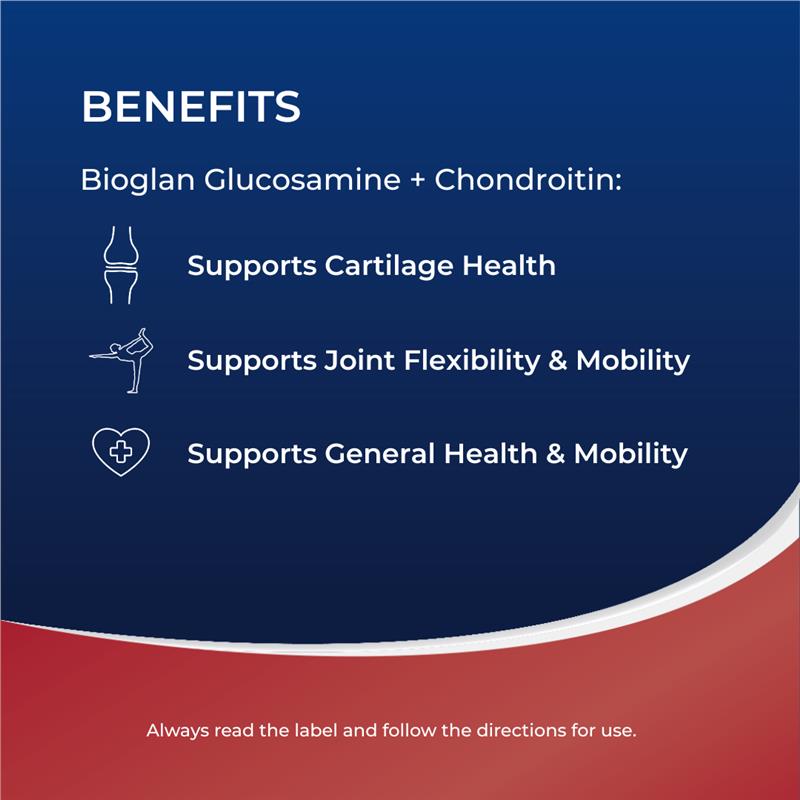 Load image into Gallery viewer, Bioglan Glucosamine + Chondroitin 180 Tablets
