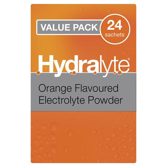 Hydralyte Orange Sachets Value Pack 4.9g x 24