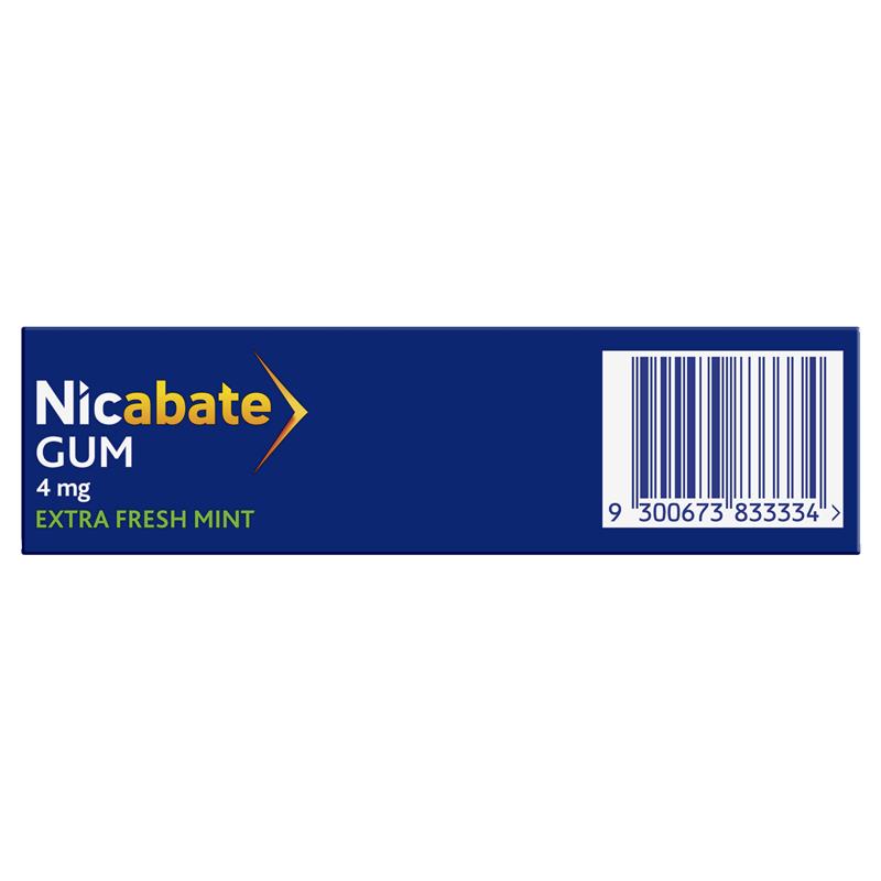 Load image into Gallery viewer, Nicabate Extra Fresh Mint Gum Quit Smoking 4mg 30 pieces
