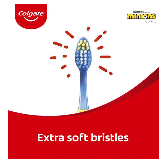Colgate Minions Kids Toothbrush 6+ Years Extra Soft 2 Pack