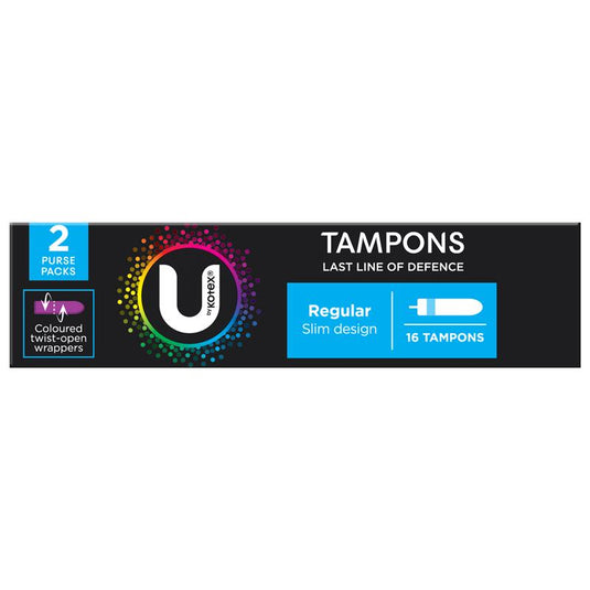 U by Kotex Slim Tampons Regular 16 Pack