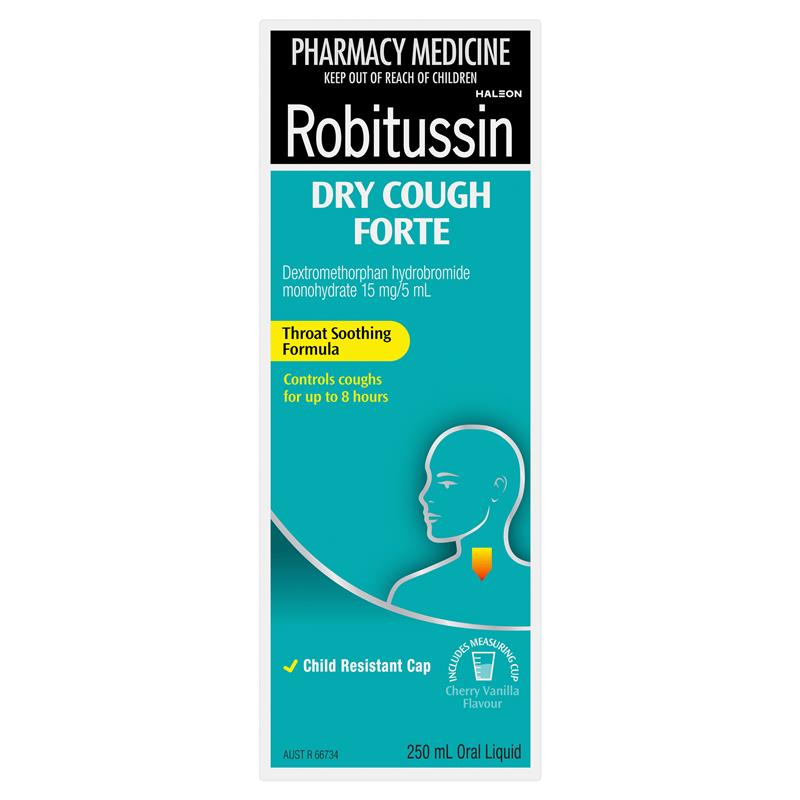 Load image into Gallery viewer, Robitussin Dry Cough Forte 250ml Exclusive Size
