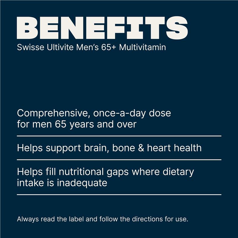 Load image into Gallery viewer, Swisse Mens Multivitamin 65+ 60 Tablets
