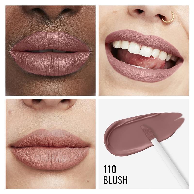 Load image into Gallery viewer, Rimmel London Mega Matte Liquid Lip 110 Blush
