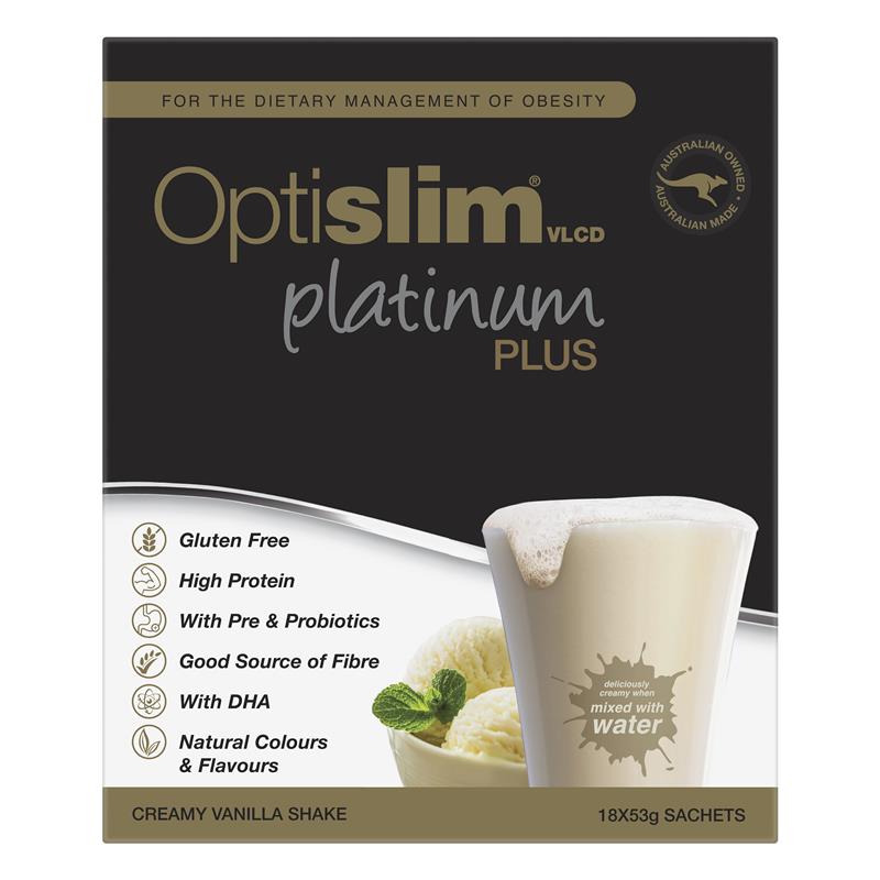 Load image into Gallery viewer, Optislim VLCD Platinum PLUS Vanilla 18x53g
