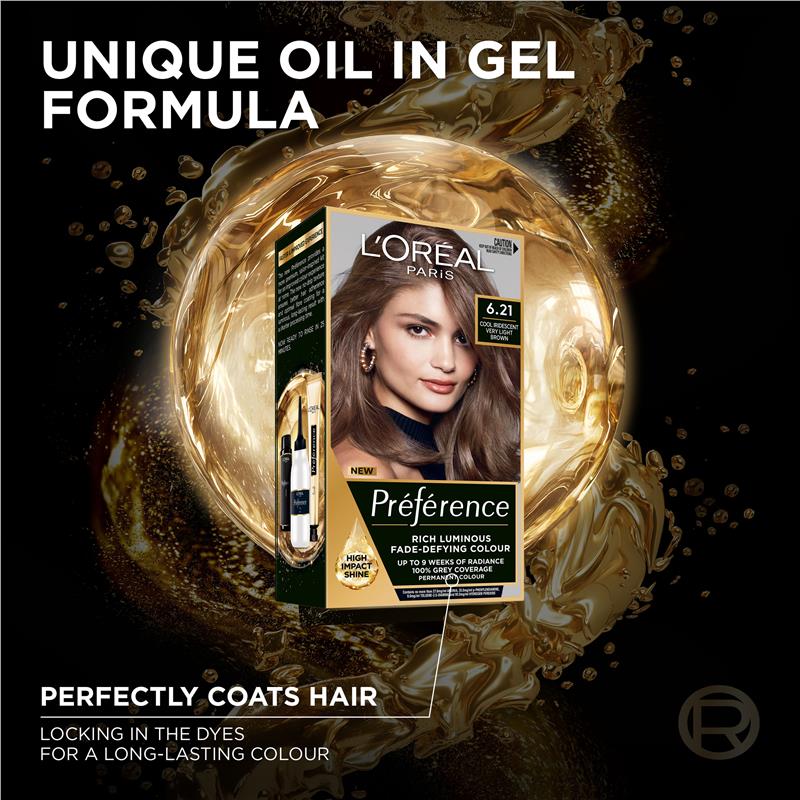 Load image into Gallery viewer, L'Oreal Paris Preference Zurich 6.21 Cool Iridescent Very Light Brown
