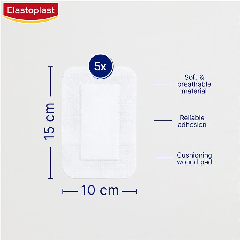 Load image into Gallery viewer, Elastoplast Sensitive Dressing 3XL 10x15cm 5 Dressings
