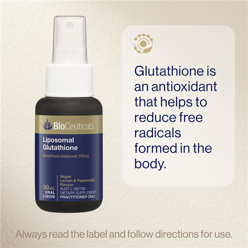 Load image into Gallery viewer, BioCeuticals Liposomal Glutathione Liquid 50ml Fridge Line
