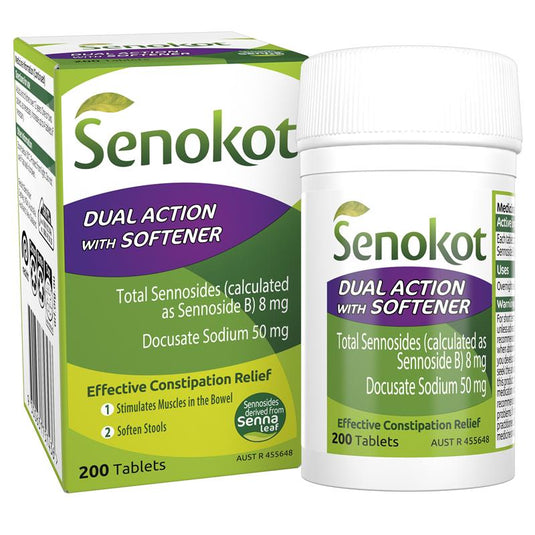 Senokot Dual Action 200 Tablets