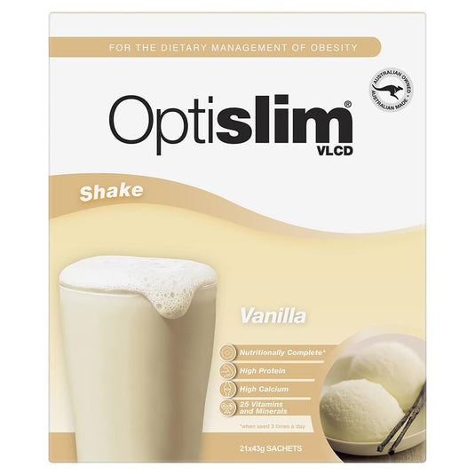 Optislim VLCD Meal Replacement Shake Vanilla 21x43g Sachets