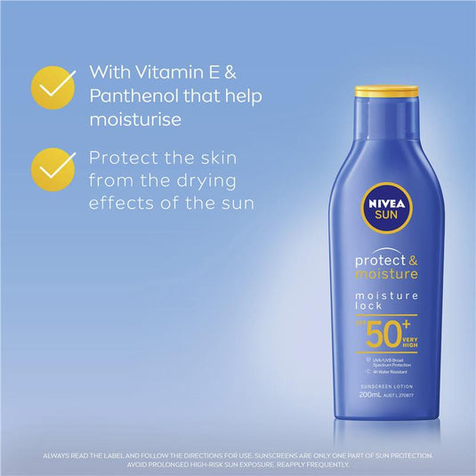 NIVEA Sun Protect & Moisture SPF50+ Sunscreen Lotion 200ml