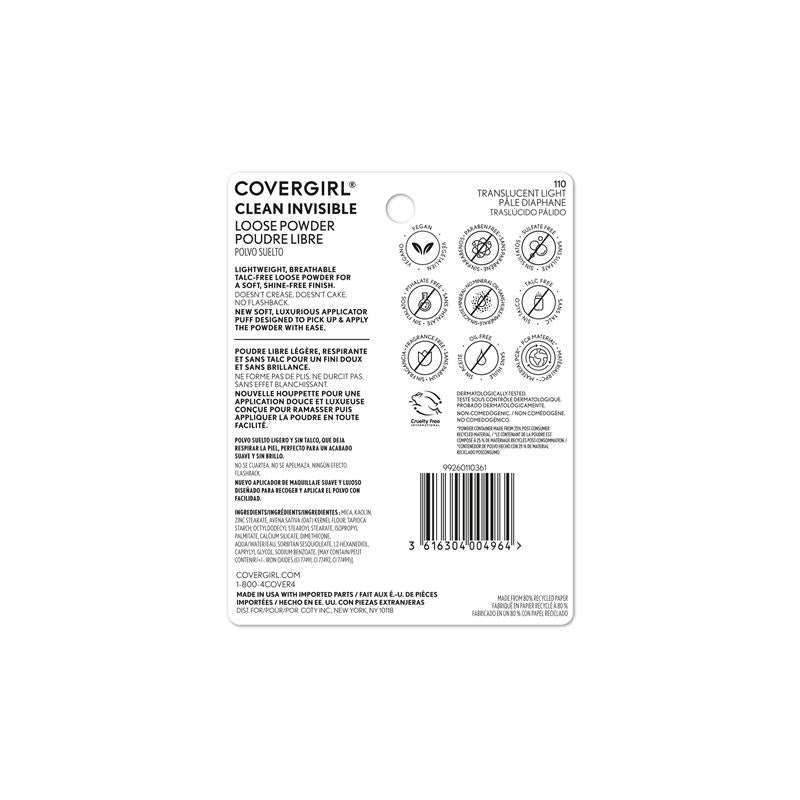 Load image into Gallery viewer, Covergirl Clean Invisible Loose Powder #110 Light
