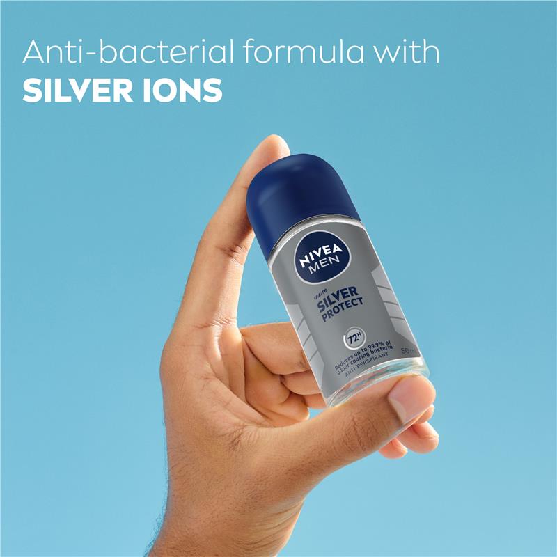 Load image into Gallery viewer, NIVEA MEN Deodorant Roll On Silver Protect 50ml
