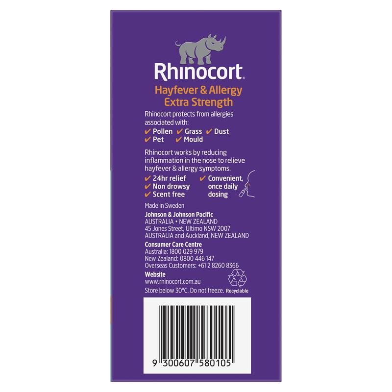 Load image into Gallery viewer, Rhinocort Extra Strength Hayfever &amp; Allergy Nasal Spray 120 Sprays x 2 Pack
