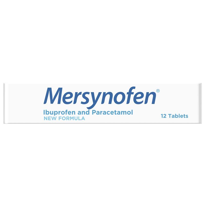 Load image into Gallery viewer, Mersynofen Pain Relief Tablets with Paracetamol + Ibuprofen 12 Pack
