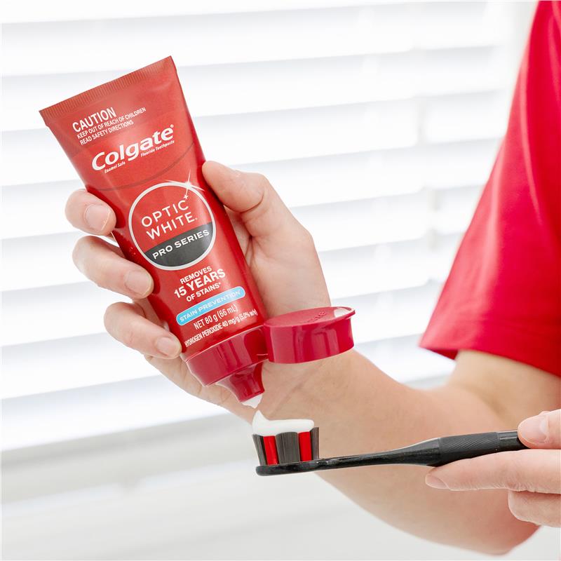 Load image into Gallery viewer, Colgate Toothpaste Optic White Pro Series Stain Prevention 5% 80g

